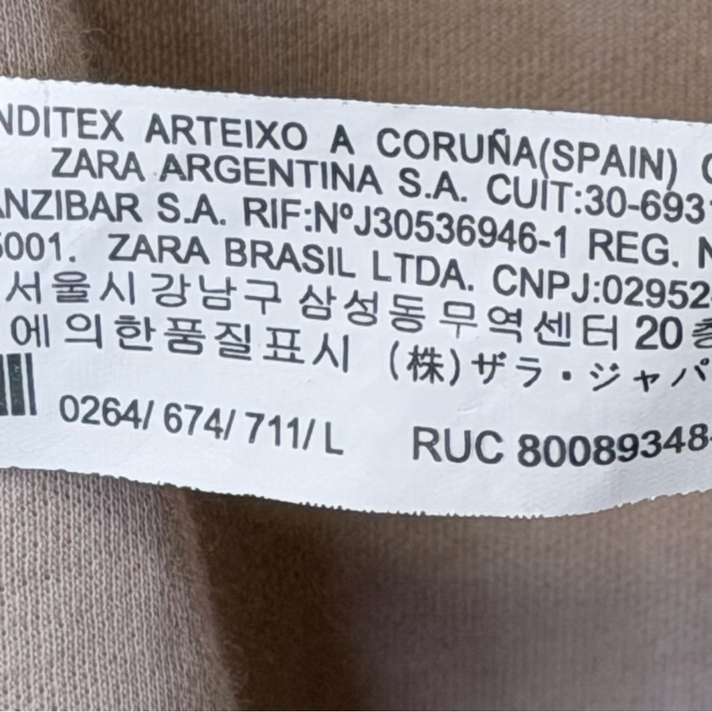 ZARA | Open Front Hip Pockets Relaxed Lightweight Cardigan - Picture 9 of 9